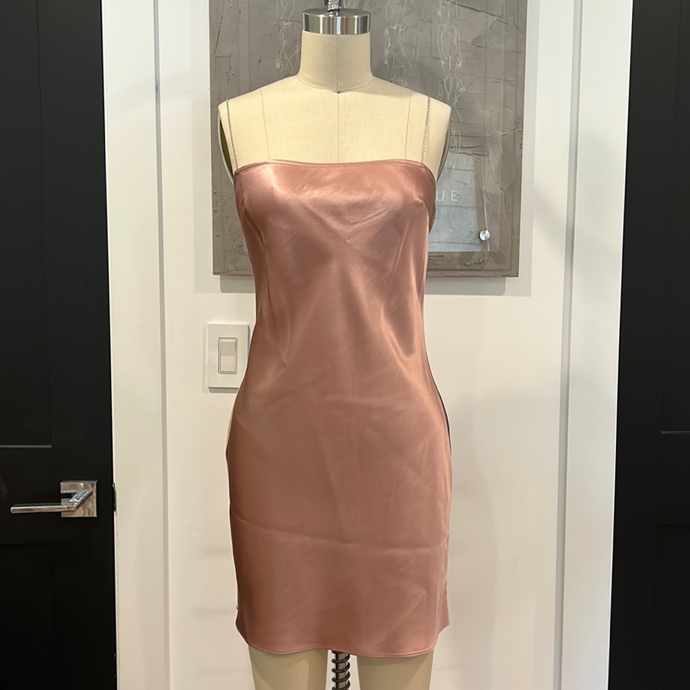 Fleur du Mal Silk Mini Dress
